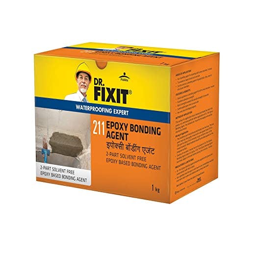DR. FIXIT Epoxy Bonding Agent - 1Kg, Suitable for Bonding new to old concrete, bricks and steel components, bricks, tiles