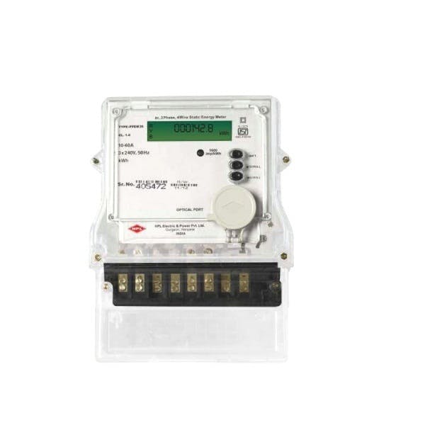 HPL 10-60A 3Phase Energy Meter (with Optical Port & Load Survey)