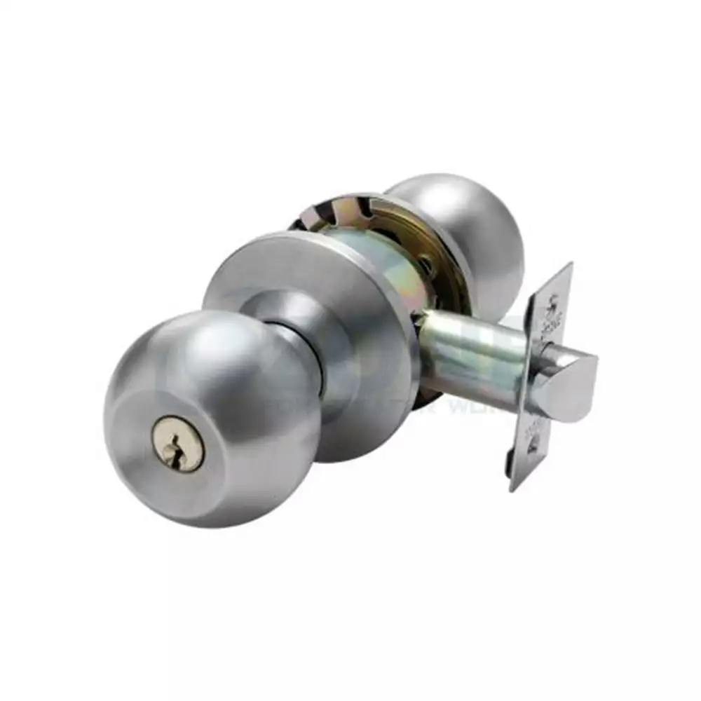 Ozone Knob Lock with Key Operation & Push Button - SSS