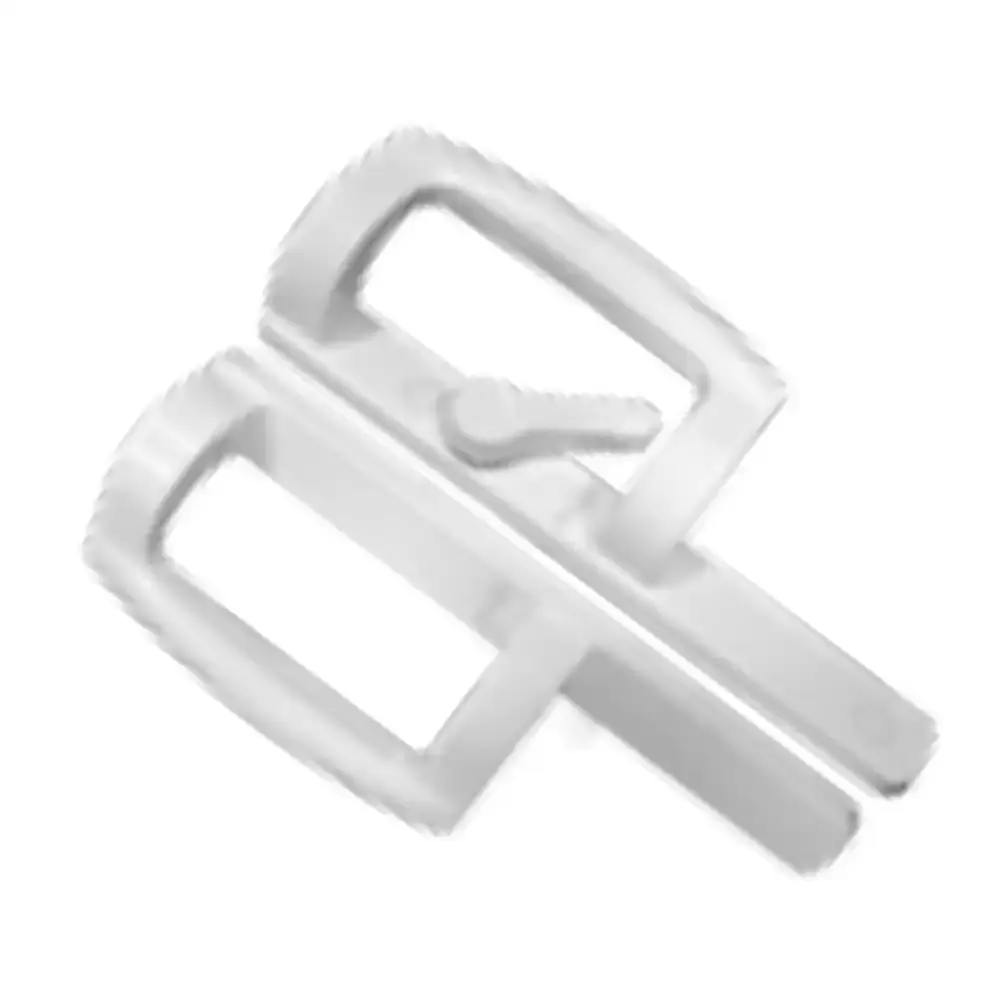 Pego Aluminium Non Lockable D Handle with Dummy Handle Outside, White, SL 33RD