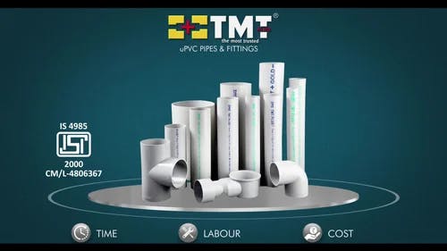 TMT PLUS 3 inch Rigid PVC Pipes 12