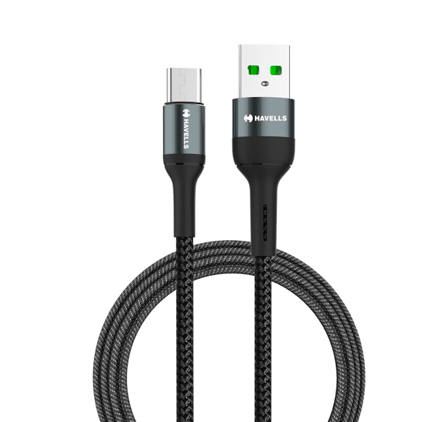 Havells USB STAR- BRAIDED TYPE A TO TYPE C DATA CABLE