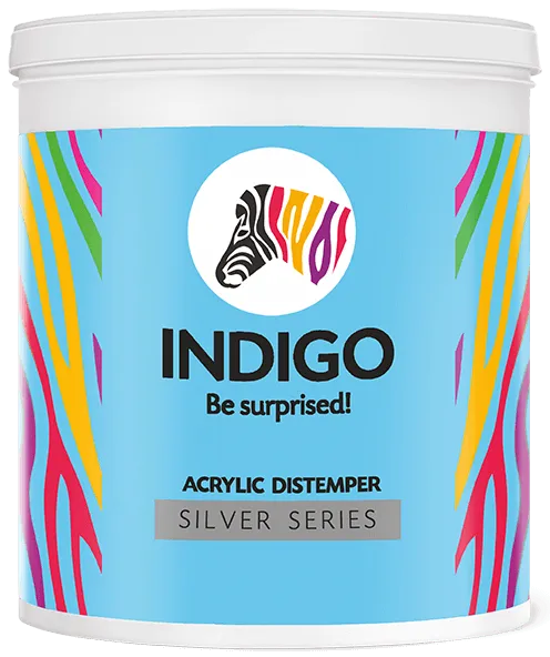 Indigo Acrylic Distemper (Silver Series)