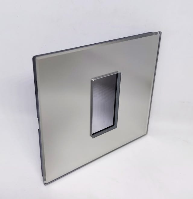 L&T Englaze 1 Module New Matte Mirror Glass Plate