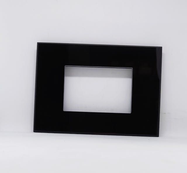 L&T Englaze 3 Module Midnight Black Glass Plate