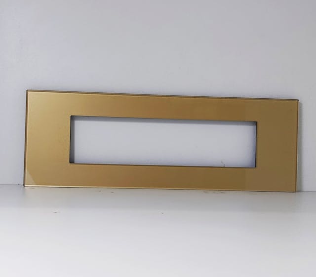 L&T Englaze 8 Module Horizontal Champagne Gold Glass Plate