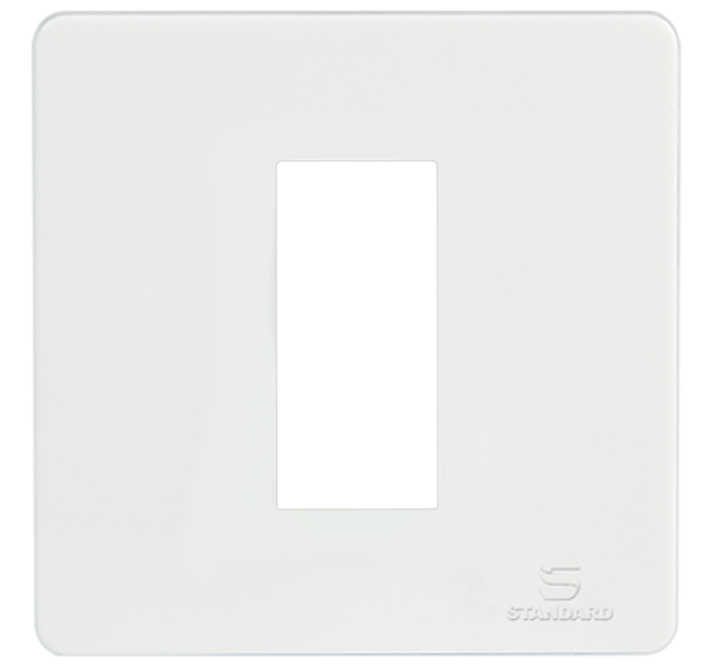 Standard 1-M-COVER-PLATE WHITE