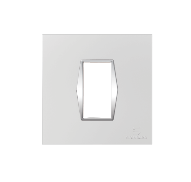 Standard 1 M OUTER PLATE ZOE CHROME SILVER