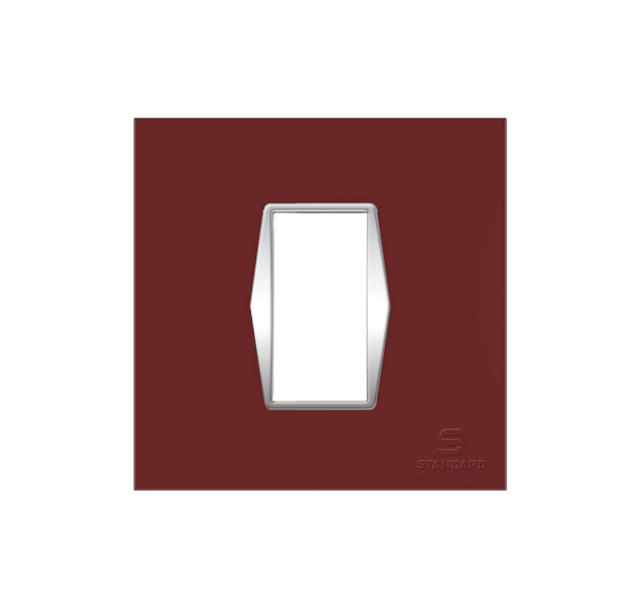 Standard 1 M OUTER PLATE ZOE CHROME WINE