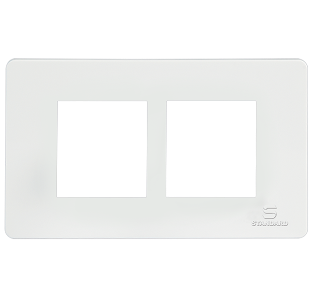Standard 4-M-COVER-PLATE WHITE