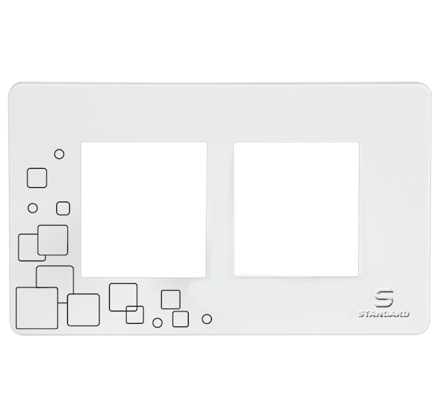 Standard 4-M-CUBES-COVER-PLATE WHITE CUBES