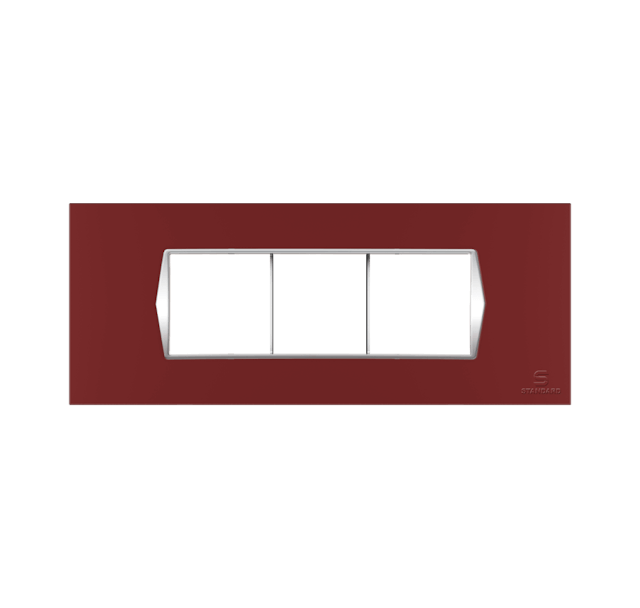 Standard 6 M OUTER PLATE ZOE CHROME WINE