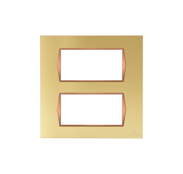 Standard 8 M (SQUARE) OUTER PLATE ZOE CHROME ROSE GOLD