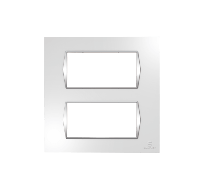 Standard 8 M (SQUARE) OUTER PLATE ZOE CHROME SILVER