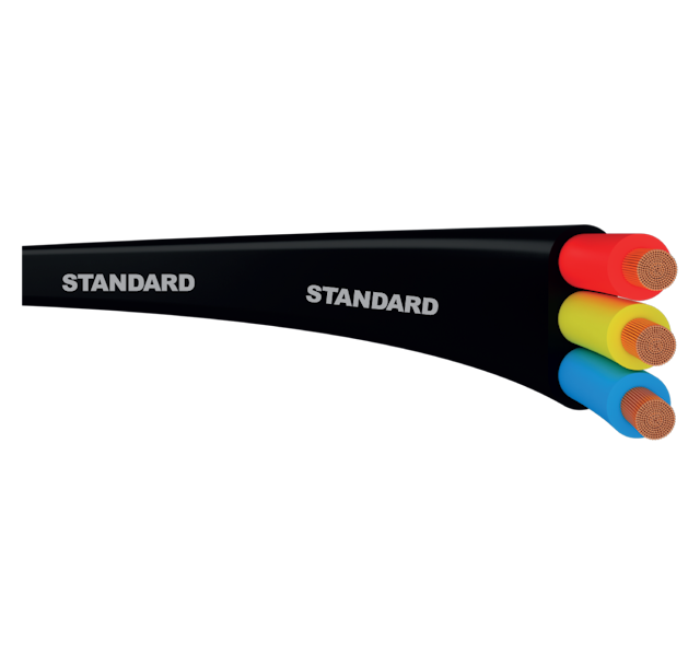 Standard FLAT SUBMERSIBLE CABLES BLACK 25 Sqmm.