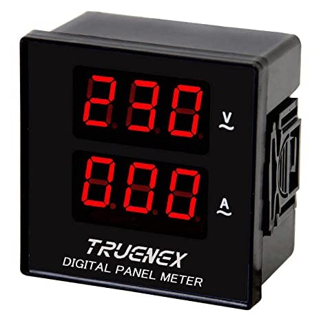 TRUENEX Digital Volt Meter (130V - 500V) 1 - 50 ampere 72x72 mm For Electrical Panel