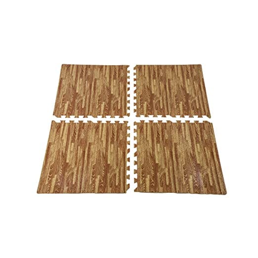 VGRASSP Anti Skid Elegant Look Floor Mat Wooden Texture Flooring